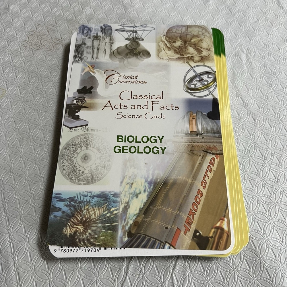 Classical Conversations Acts & Facts Science Cards Flashcards Biology Geology